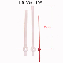 Hr33 117mm Modern Plastic Pink Clock Hands Red Second Hands